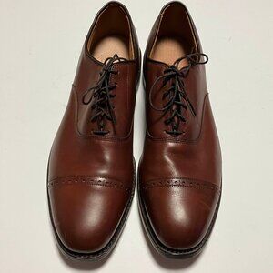 Allen Edmonds Byron Size 13 AA Men's Brown Leather Dress Shoes, Narrow Oxford